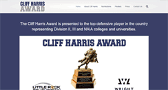 Desktop Screenshot of cliffharrisaward.com